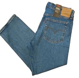 LEVI’S Wedgie Straight Denim Jeans 31 Button Fly Medium Wash High Rise NEW